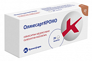 Купить олмесарткроно, таблетки покрытые пленочной оболочкой 10мг 28шт в Арзамасе