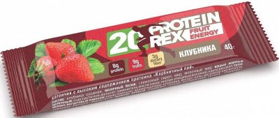 Купить батончик proteinrex с высоким сод. протеина клубника 40г (роял кейк, ооо, россия) в Арзамасе