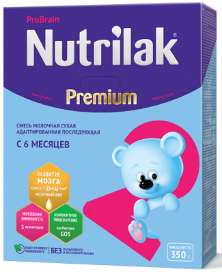 Купить нутрилак премиум 2 (nutrilak premium 2) молочная смесь с 6 месяцев, 350г в Арзамасе