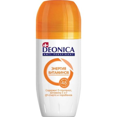 Купить deonica (деоника) дезодорант антиперспирант энергия витаминов ролик 50 мл в Арзамасе