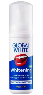 Купить глобал вайт (global white) пенка для полости рта отбеливающая 50мл в Арзамасе