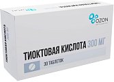 Купить тиоктовая кислота, таблетки покрытые пленочной оболочкой 300мг, 30шт в Арзамасе