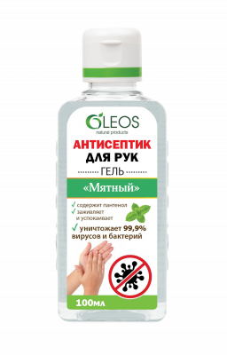 Купить oleos (олеос) антисептик для рук мятный 100мл в Арзамасе