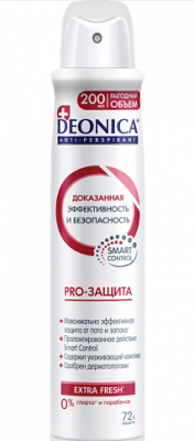 Купить deonica (деоника) дезодорнат-спрей pro-защита, 200мл в Арзамасе