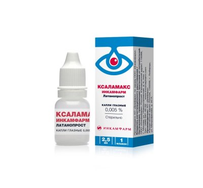 Купить ксаламакс инкамфарм, капли глазные 0,005%, флакон 2,5мл в Арзамасе