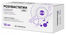 Купить розувастатин авва, таблетки покрытые пленочной оболочкой 10мг 60шт в Арзамасе