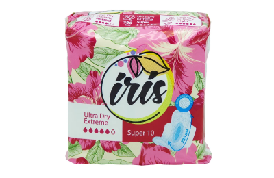Купить iris (ирис), прокладки ультра супер драй экстрим, 10шт в Арзамасе