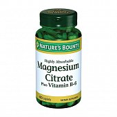 Купить nature's bounty (нэйчес баунти) цитрат магния с витамином в6, таблетки 60 шт бад в Арзамасе