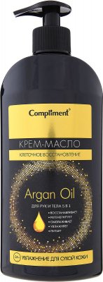 Купить compliment argan oil (комплимент) крем-масло для рук и тела 5в1, 400мл в Арзамасе