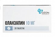 Купить оланзапин, таблетки диспергируемые в полости рта 10 мг, 28 шт в Арзамасе