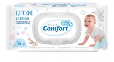 Купить смарт беби комфорт (smart baby comfort) салфетки влажные для детей, 54 шт в Арзамасе
