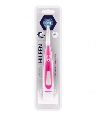 Купить хилфен (hilfen) электрическая зубная щетка мягкая розовая артикул r2020 в Арзамасе