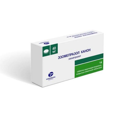 Купить эзомепразол-канон, таблетки кишечнорастворимые, покрытые пленочной оболочкой 40мг, 14 шт в Арзамасе
