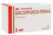 Купить бисопролол-прана, таблетки, покрытые пленочной оболочкой 5мг, 60 шт в Арзамасе