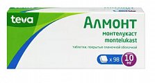 Купить алмонт, таблетки, покрытые пленочной оболочкой 10мг, 98 шт в Арзамасе