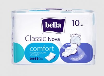 Купить bella (белла) прокладки nova classic comfort белая линия 10 шт в Арзамасе