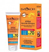 Купить биокон солнце крем против загара для чувствительной кожи ультразащита, 75мл spf70 в Арзамасе
