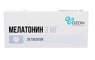 Купить мелатонин, таблетки, покрытые пленочной оболочкой, 3мг, 20 шт в Арзамасе