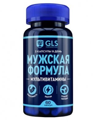 Купить gls (глс) мужская формула мультивитамины, капсулы массой 440мг, 60шт бад в Арзамасе