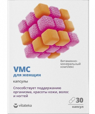 Купить витаминно-минеральный комплекс vmc для женщин витатека, капсулы 0,817г, 30 шт бад в Арзамасе