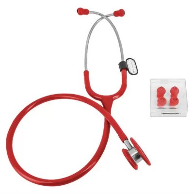 Купить стетоскоп amrus (амрус) 04-ам511 delux медицинский двухсторонний педиатрический, красный в Арзамасе