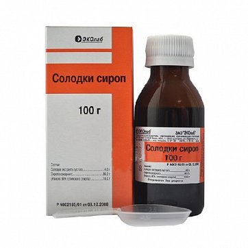 Солодка корни сироп, флакон 100мл Солодка корни сироп, флакон 100мл