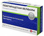Купить леветирацетам велфарм, таблетки покрытые пленочной оболочкой 500 мг, 60 шт в Арзамасе