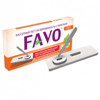 Купить тест для определения беременности favo кассетный с пипеткой, 1 шт в Арзамасе