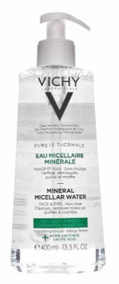 Купить виши пюр термаль (vichy purete thermale) мицеллярная вода с минералами для жирной кожи 400мл в Арзамасе