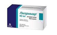 Купить липримар, таблетки покрытые пленочной оболочкой 40 мг, 100 шт в Арзамасе