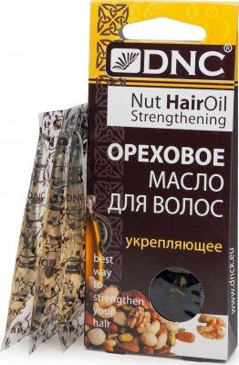 Купить dnc (днц) масло для волос ореховое укрепляющее пакет 15мл, 3шт в Арзамасе