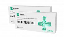 Купить амоксициллин, таблетки 250мг, 20 шт в Арзамасе