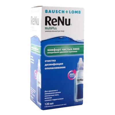 Купить раствор для контактных линз renu multi plus фл 120мл  в Арзамасе