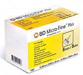 Купить иглы bd micro-fine плюс для шприц-ручки одноразовые 30g (0,30х8мм), 100 шт в Арзамасе