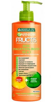 Купить garnier fructis sos (гарньер фруктис) комплексный уход спасатель волос несмываемый 10в1 400мл в Арзамасе