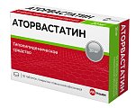 Купить аторвастатин, таблетки, покрытые пленочной оболочкой 20мг, 30 шт в Арзамасе