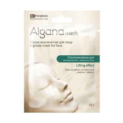 Купить альгана маск (alganamask) маска для лица альгинатная омолаживающая минеральная, 1 шт в Арзамасе