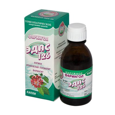 Купить эдас-126 фарингол, капли для приема внутрь гомеопатические, 25мл в Арзамасе