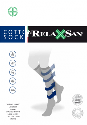 Купить релаксан (relaxsan) гольфы мужские с хлопком cotton socks размер 4, черный в Арзамасе