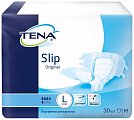 Tena Slip Оriginal (Тена) подгузники для взрослых, размер L (обхват талии/бедра от 110см до 150см), 30 шт