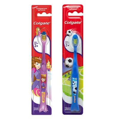 Купить колгейт (colgate) зубная щетка детская супермягкие щетинки от 2 лет, 1 шт в Арзамасе
