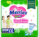 Купить merries (меррис) good skin подгузники-трусики размер xхl 15-25кг, 28 шт в Арзамасе