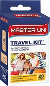 Купить master uni (мастер-юни) набор: пластырь на полимерной основе travel kit, 20 шт в Арзамасе
