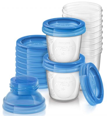 Купить avent (авент) набор контейнеров для хранения грудного молока 10шт+ стерильная чаша via(180мл) в Арзамасе