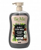 Купить biomio (биомио) гель-шампунь 2в1 для душа натуральный с эфирным маслом мыты и кедра, 650мл в Арзамасе