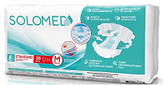 Solomed standard (Соломед стандарт) подгузники для взрослых одноразовые размер М 30шт БАД