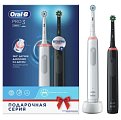 Купить oral-b (орал-би) электрическая зубная щетка 3772 с зарядным устройством 3757 белая+черная pro 3 d505.523.3н, 2шт. в Арзамасе