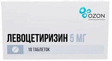 Купить левоцетиризин, таблетки, покрытые пленочной оболочкой 5мг, 10 шт от аллергии в Арзамасе