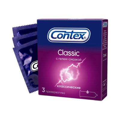 Купить contex (контекс) презервативы classic 3шт в Арзамасе