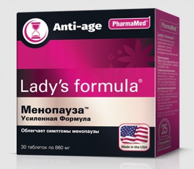 Купить lady's formula (леди-с формула) менопауза усиленная формула, таблетки, 30 шт бад в Арзамасе